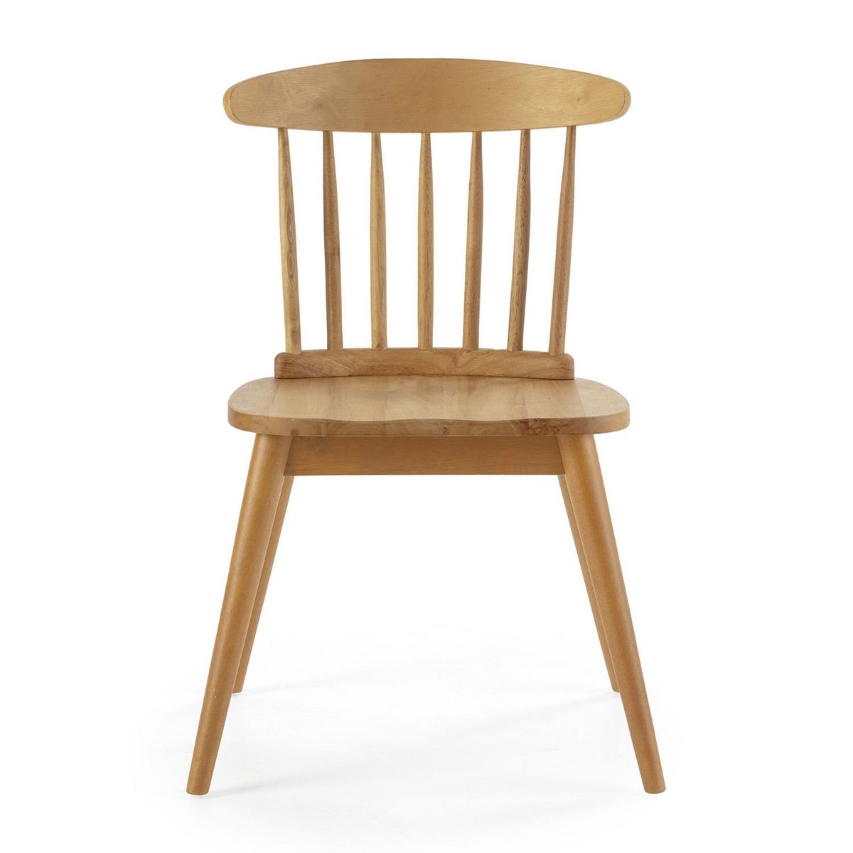 VS VENTA-STOCK Pack 2 chaises Ben en bois couleur chêne