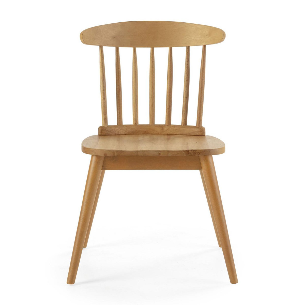 VS VENTA-STOCK Pack 2 chaises Ben en bois couleur chêne