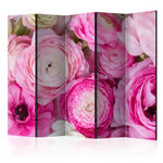 Paris Prix Paravent 5 Volets  Ranunculus Flowers  172x225cm