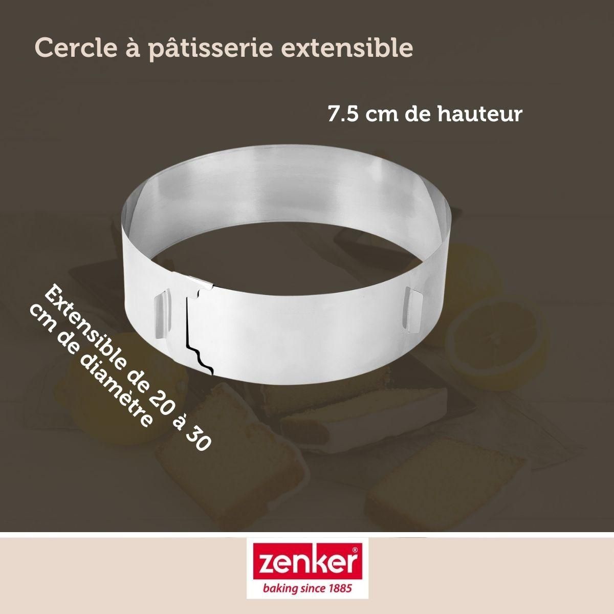 ZENKER Cercle à pâtisserie réglable Zenker Smart Pastry