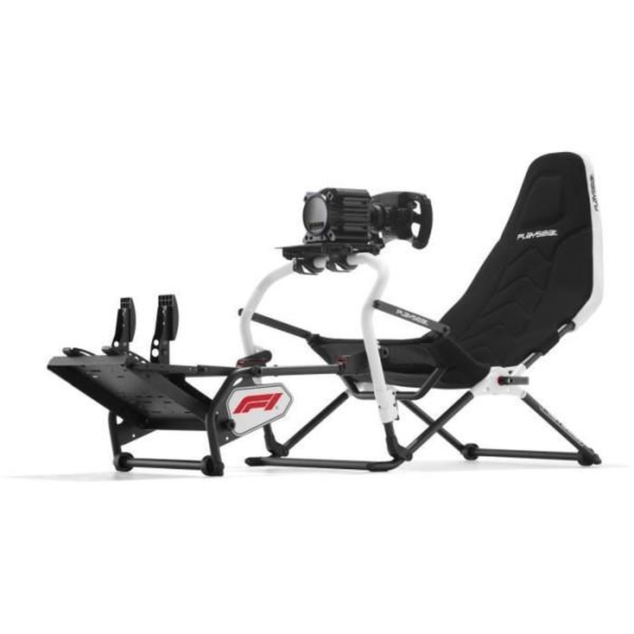 Voir la diapositive 6 : PLAYSEAT Cockpit simracing pliant - playseat challenge dd - f1 edition - blanc et noir
