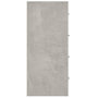 Voir la diapositive 5 : VIDAXL Buffet avec 4 tiroirs 60x30,5x71 cm Gris beton