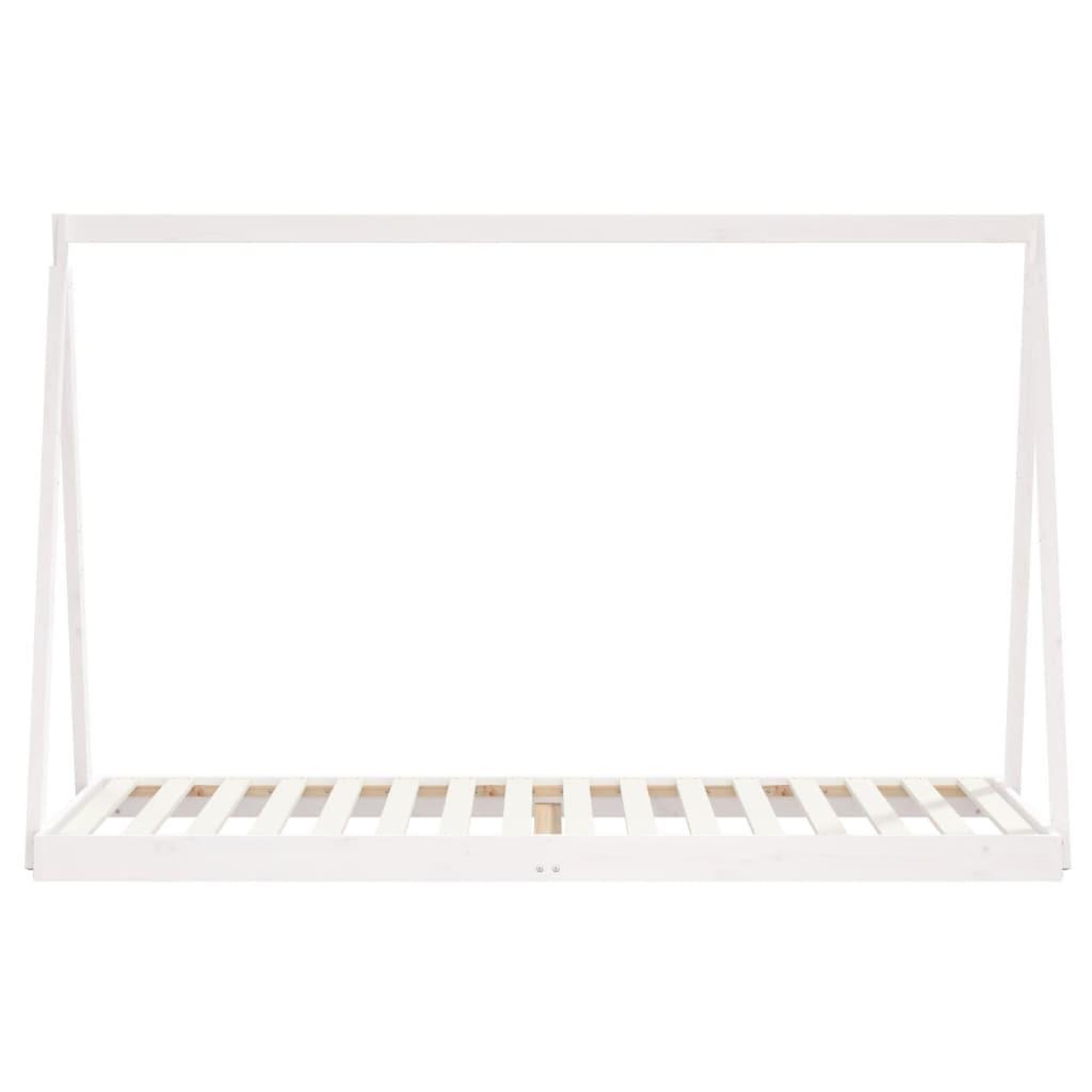 Voir la diapositive 4 : VIDAXL Cadre de lit pour enfants blanc 80x200 cm bois de pin massif