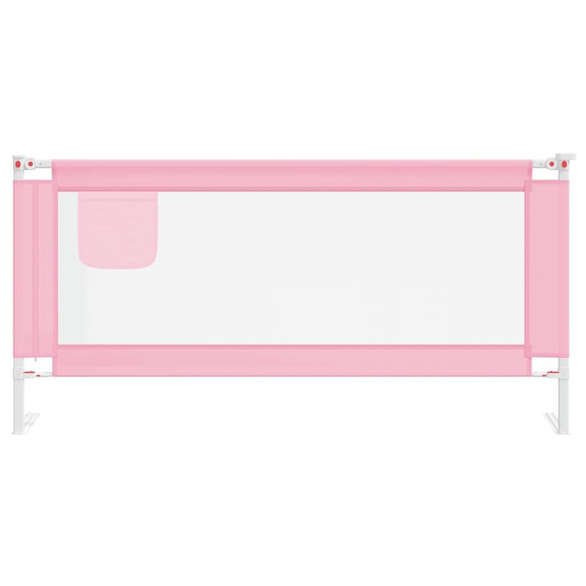 Voir la diapositive 3 : VIDAXL Barriere de securite de lit d'enfant Rose 190x25 cm Tissu