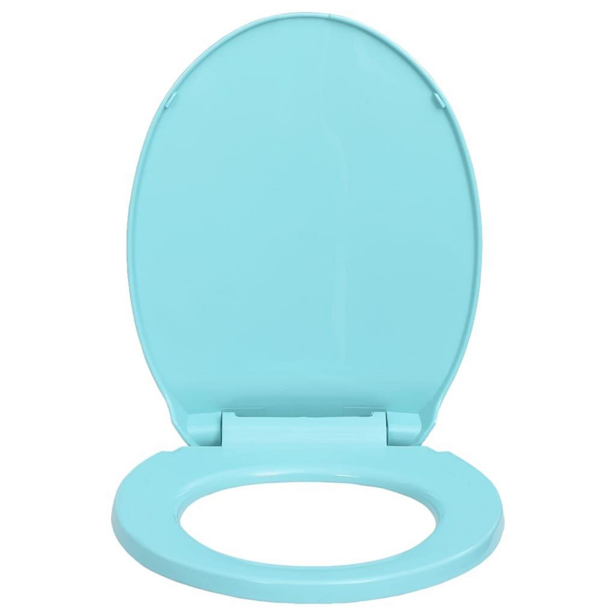 VIDAXL Siege de toilette a fermeture en douceur Vert Ovale