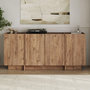 Voir la diapositive 3 : Habitat et Jardin Buffet en bois  Dorma  - 180 x 45 x 80 cm - Pin Atlantique / Anthracite