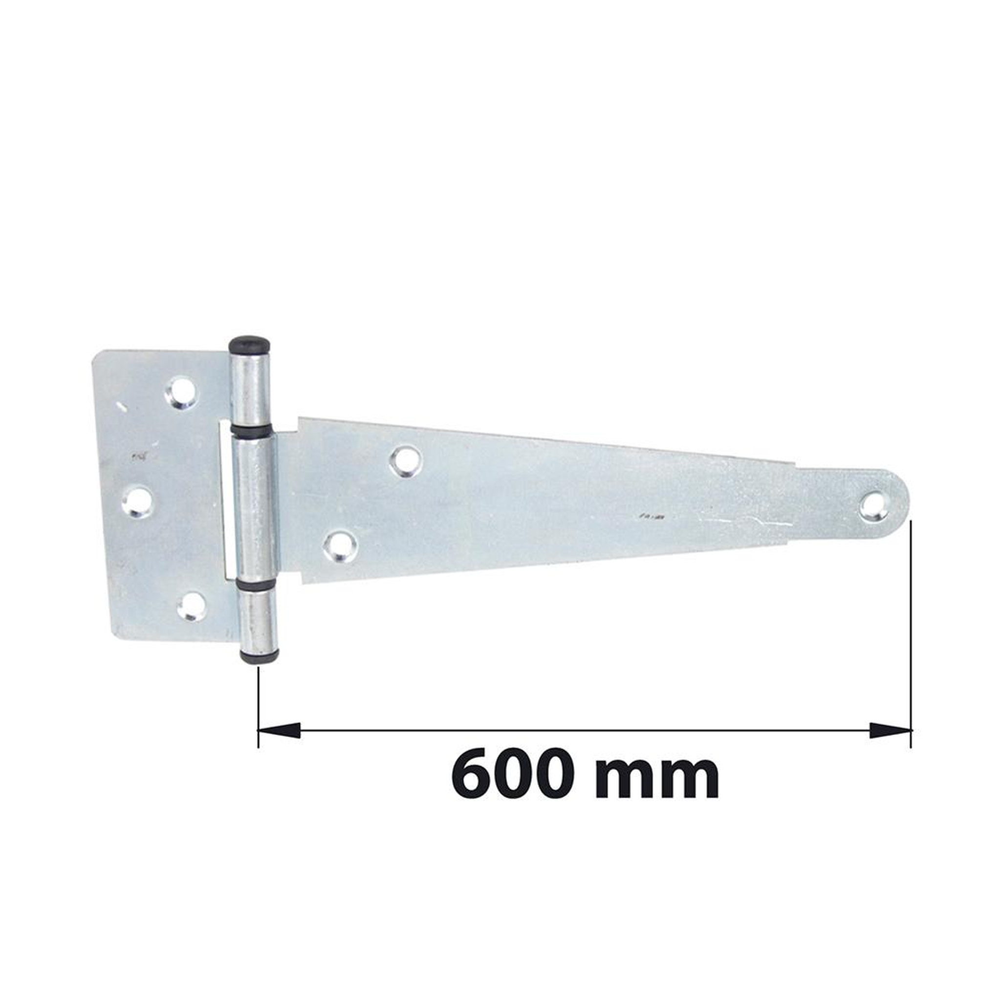 CENTRALE BRICO Penture anglaise axe composite L. 600 mm acier zingué blanc