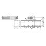Voir la diapositive 2 : DORMA Ferme porte TS71 F3 4 fourni sans bras finition blanc DORMA 22212111