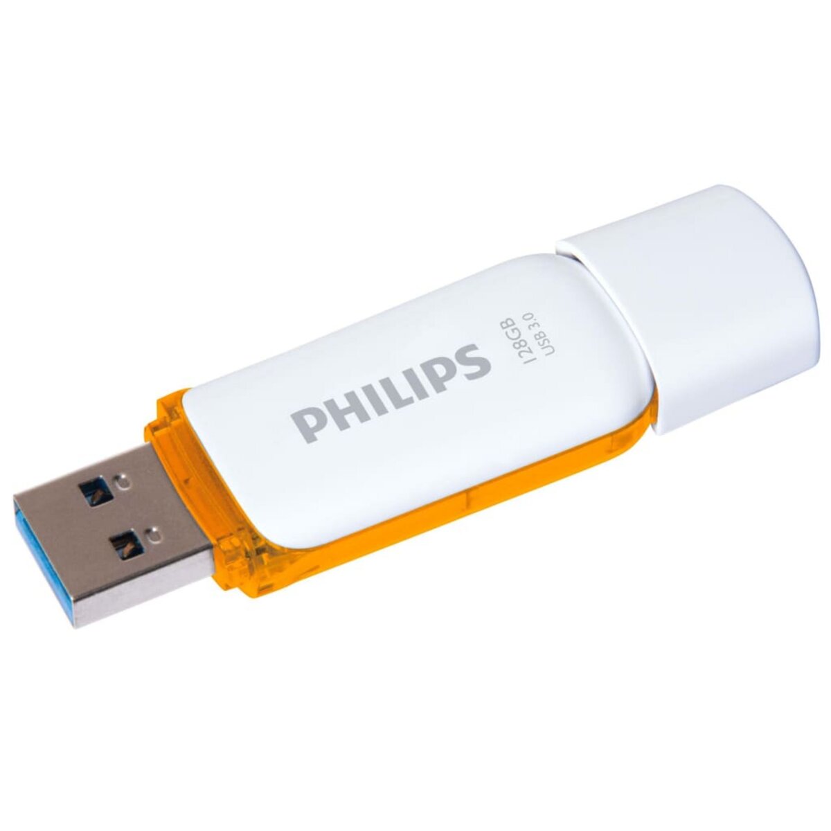 Philips Philips Cle USB 3.0 Snow 128 Go Blanc et orange pas cher