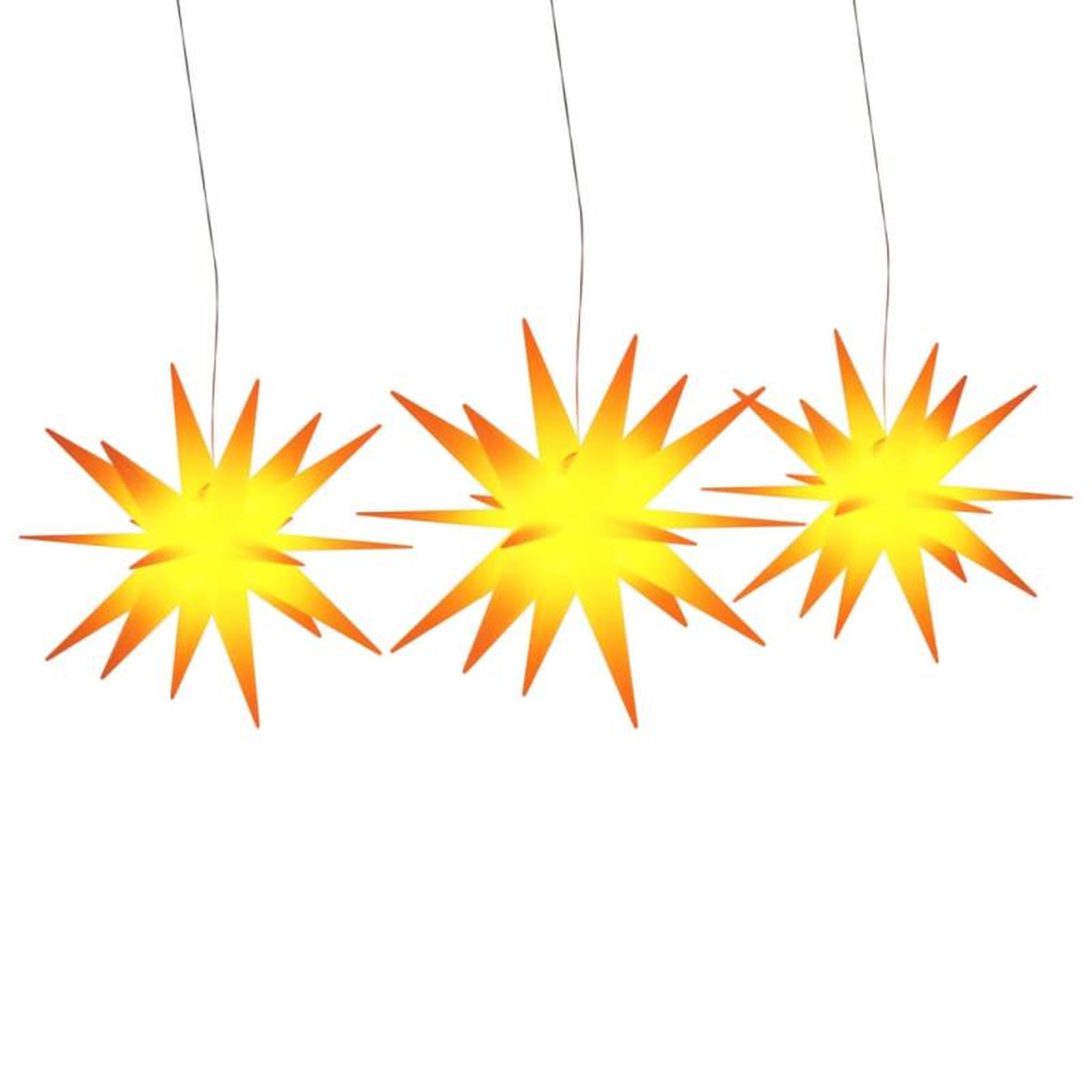 Voir la diapositive 2 : VIDAXL Lumières de Noël avec LED 3 pcs pliable jaune