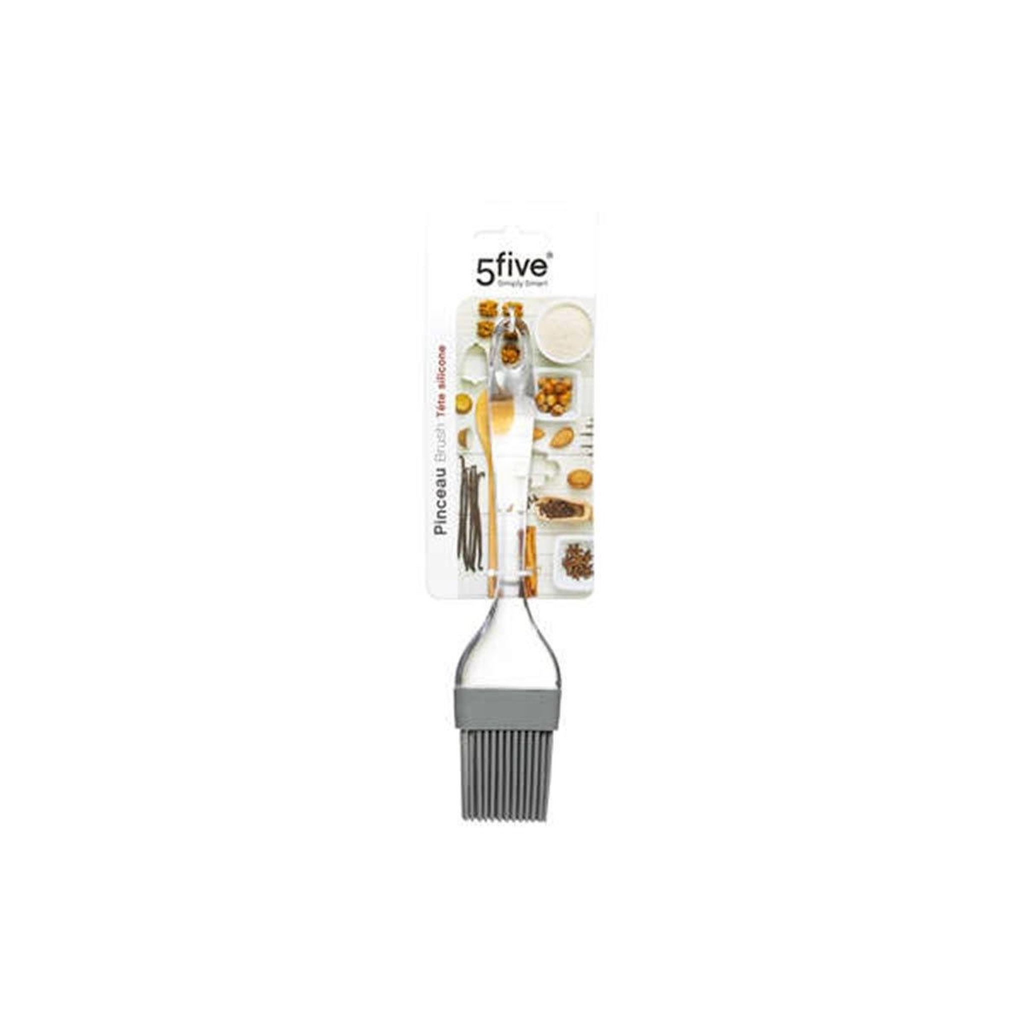 Voir la diapositive 2 : FIVE Pinceau de Cuisine Silicone  Picasso  21cm Taupe