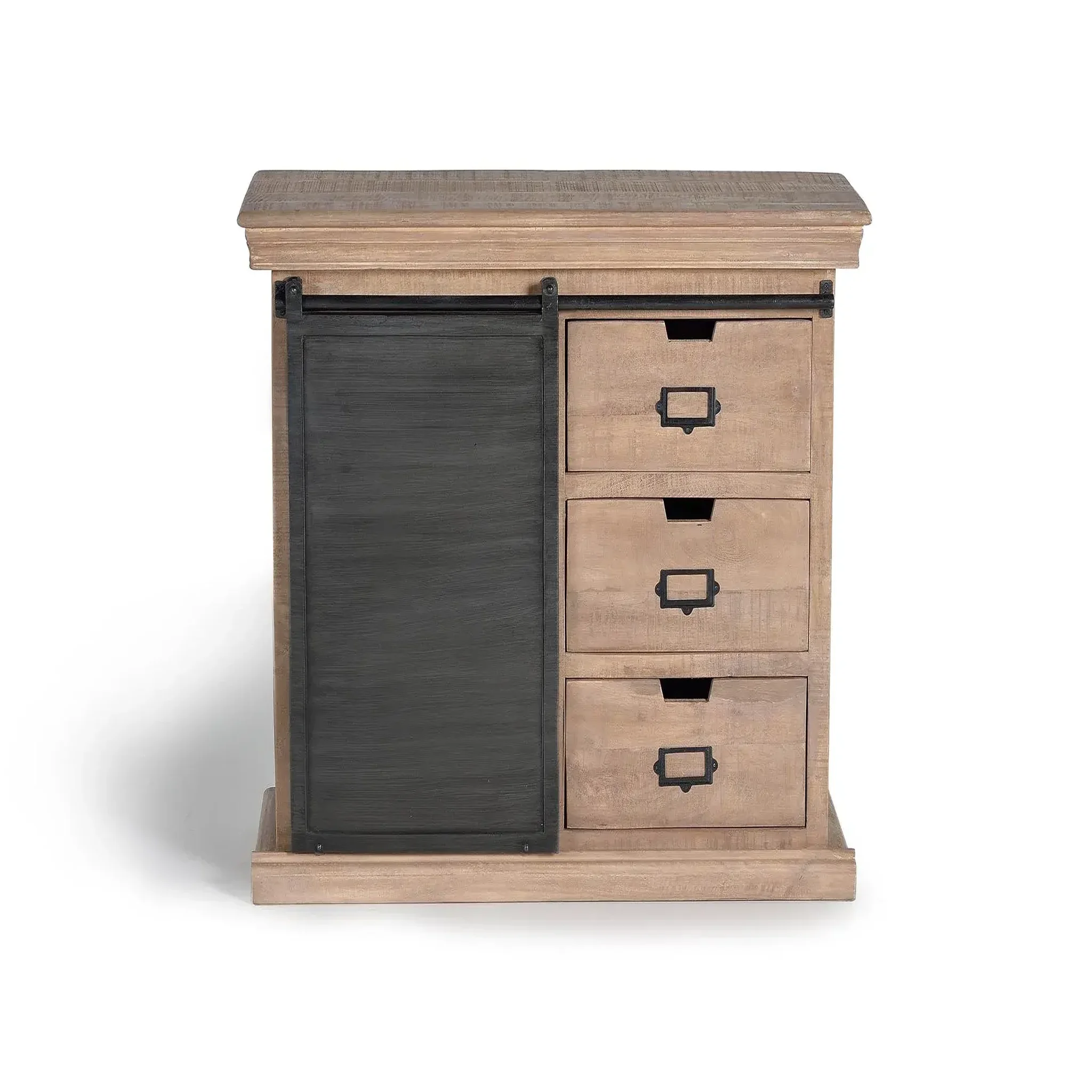 GINER Y COLOMER SL Commode en bois de manguier 100 cm style industriel moderne