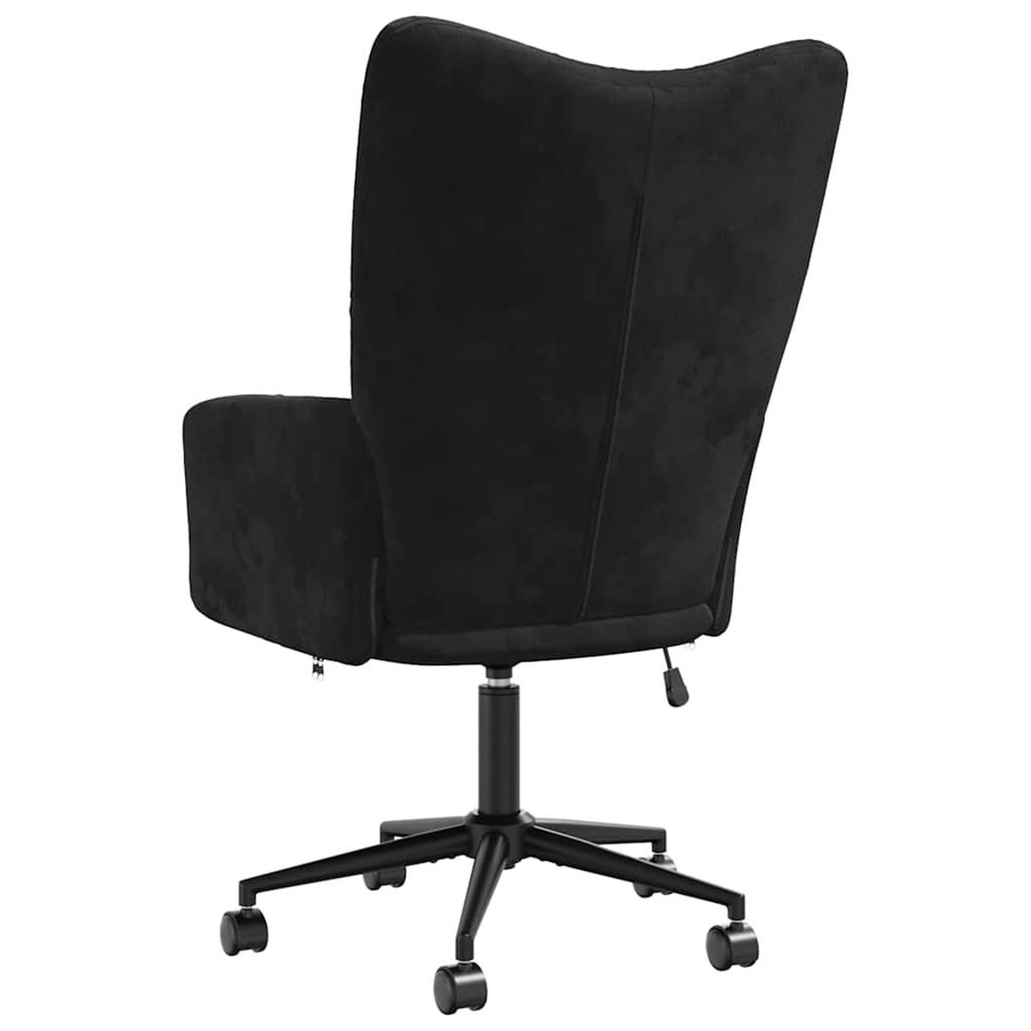 Voir la diapositive 5 : VIDAXL Chaise de relaxation Noir Velours