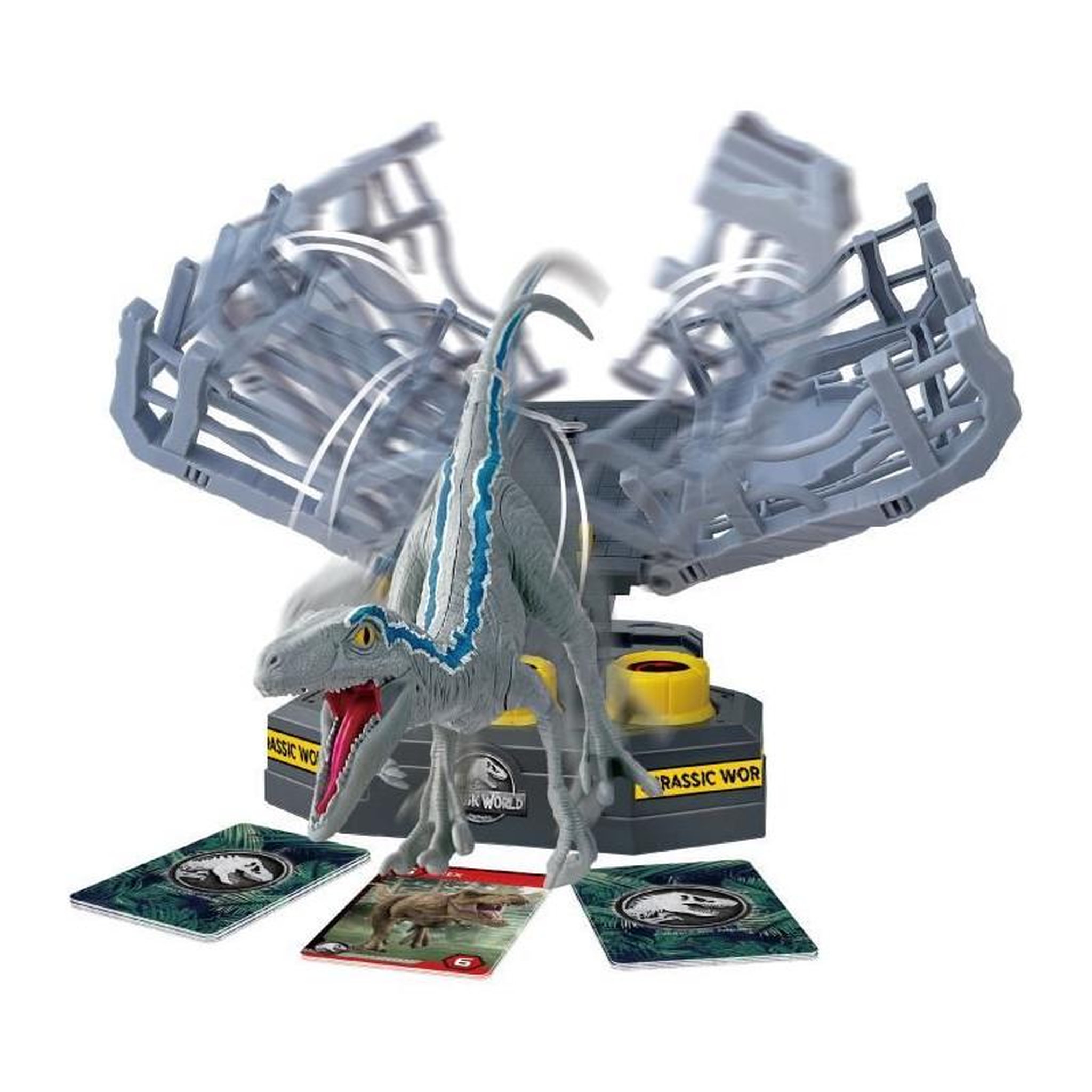Voir la diapositive 3 : EPOCH Jeu de société avec T-Rex et cage - EPOCH - Jurassic World Cage Breaker