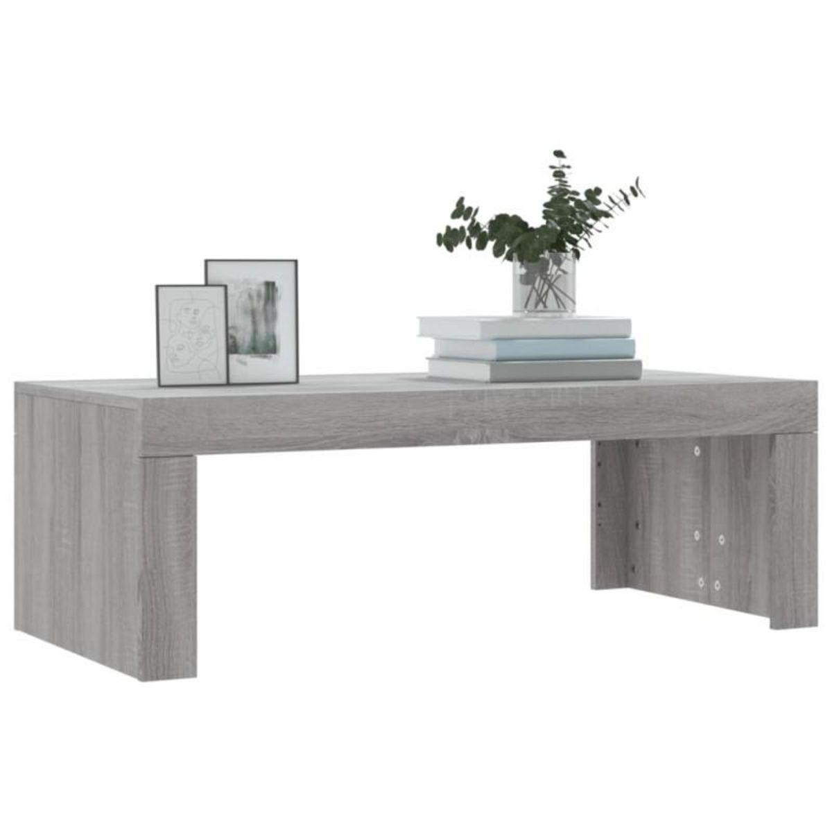 VIDAXL Table basse sonoma gris 102x50x36 cm bois d ingénierie