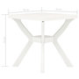 Voir la diapositive 6 : VIDAXL Table de bistro Blanc 70x70x72 cm Plastique