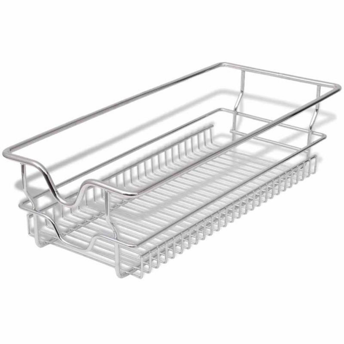 VIDAXL Panier en treillis métallique 2 pcs 300 mm Argenté
