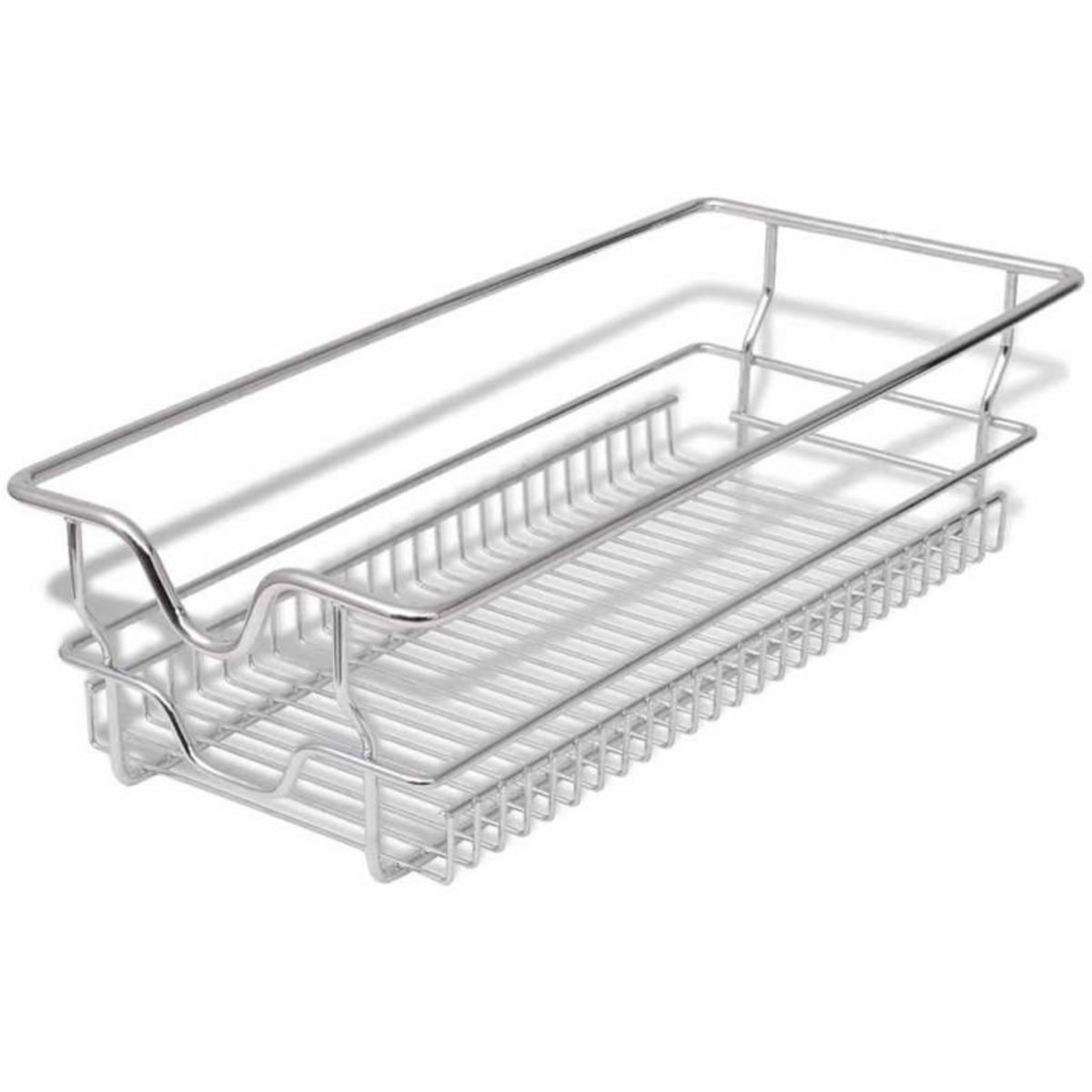 VIDAXL Panier en treillis métallique 2 pcs 300 mm Argenté