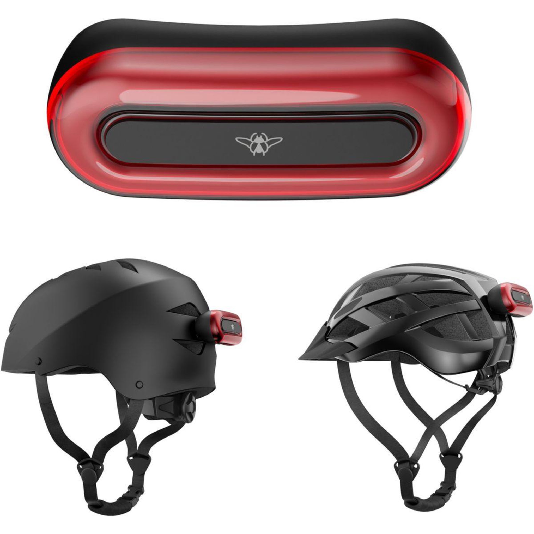 CASR Accessoire sécurité et signalisation Casr Bloc Feu Arrière Universel pour Casque Halo LED