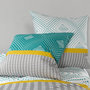 Voir la diapositive 3 : ATELIER DU COTON Parure housse de couette 100% coton 57fils -aurah