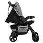 Voir la diapositive 5 : VIDAXL Poussette pour bebe 2-en-1 Gris clair et noir Acier