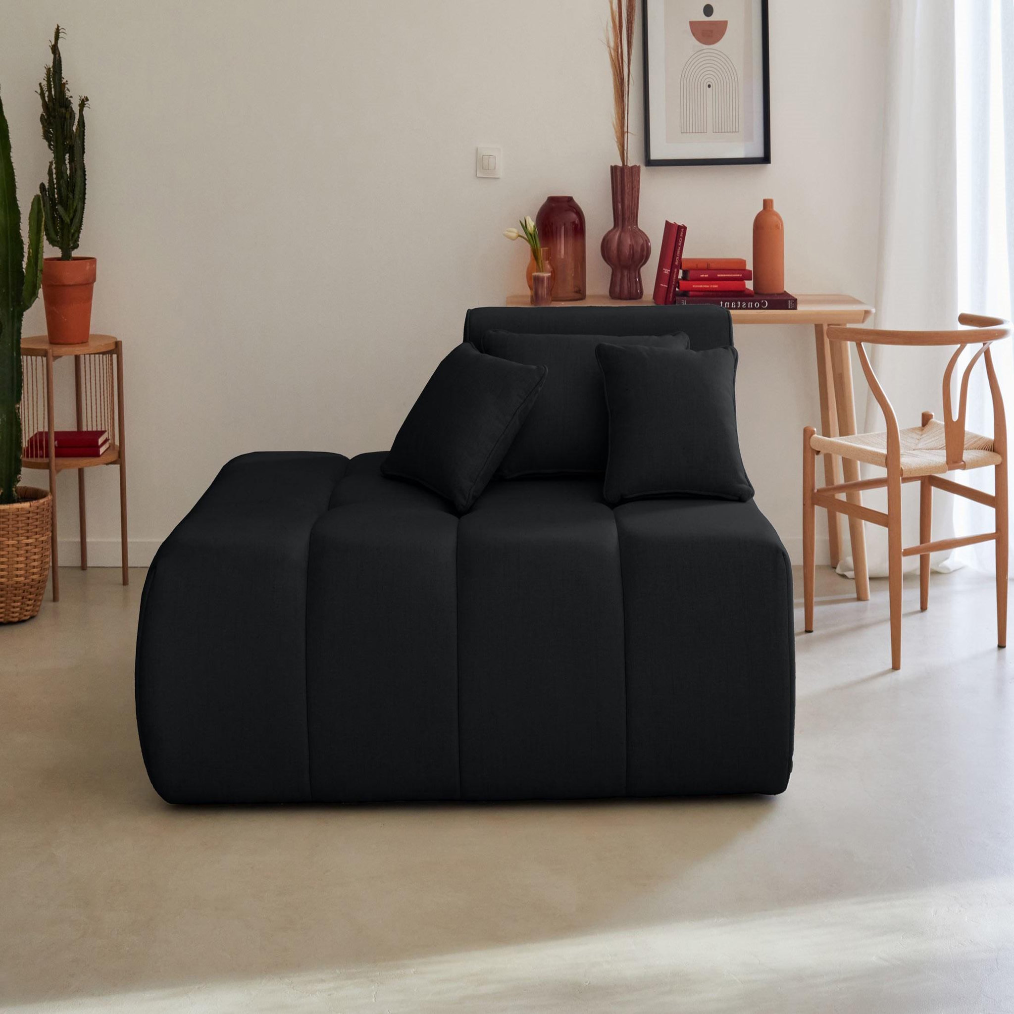 Voir la diapositive 2 : BEST MOBILIER Caracas - module d'assise gauche - en tissu