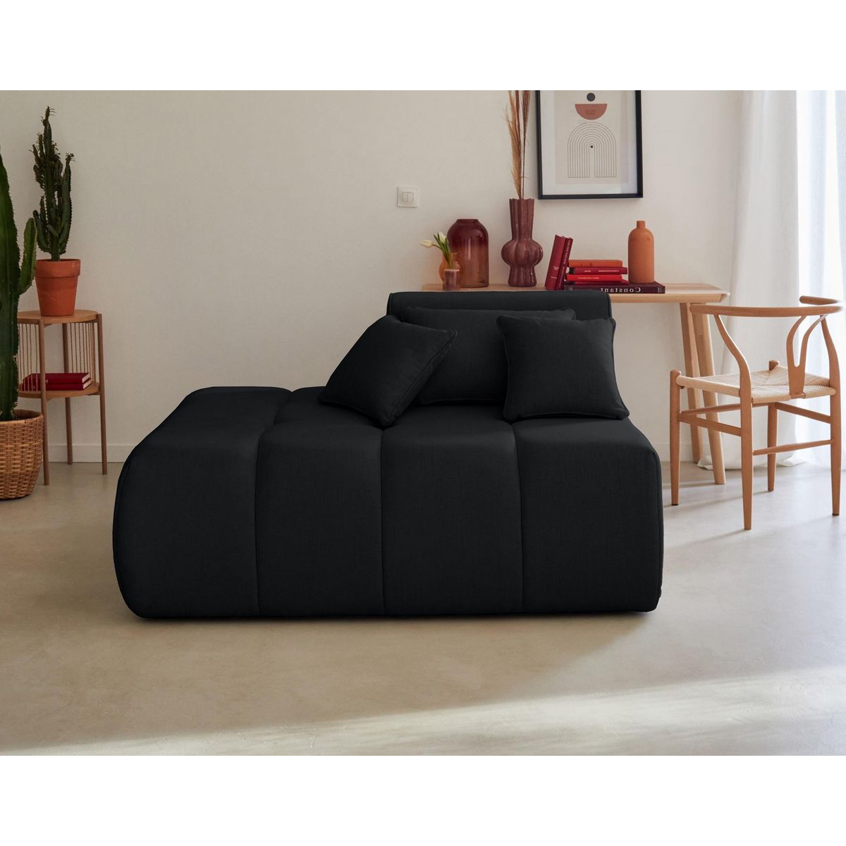 LISA DESIGN Caracas - module d'assise gauche - en tissu