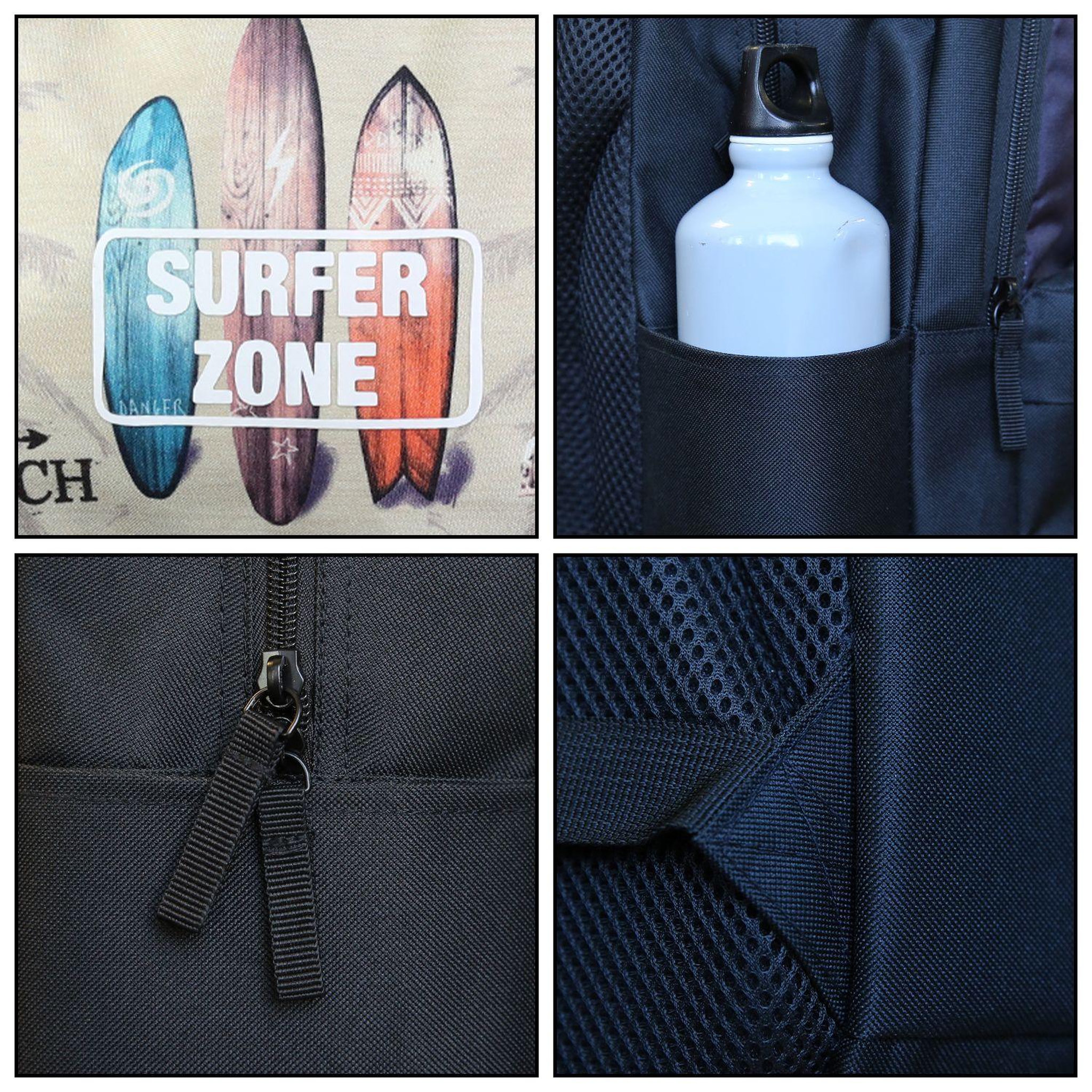 Voir la diapositive 6 : Bagtrotter BAGTROTTER Sac à dos 2 compartiments Offshore Beige Van & Surf