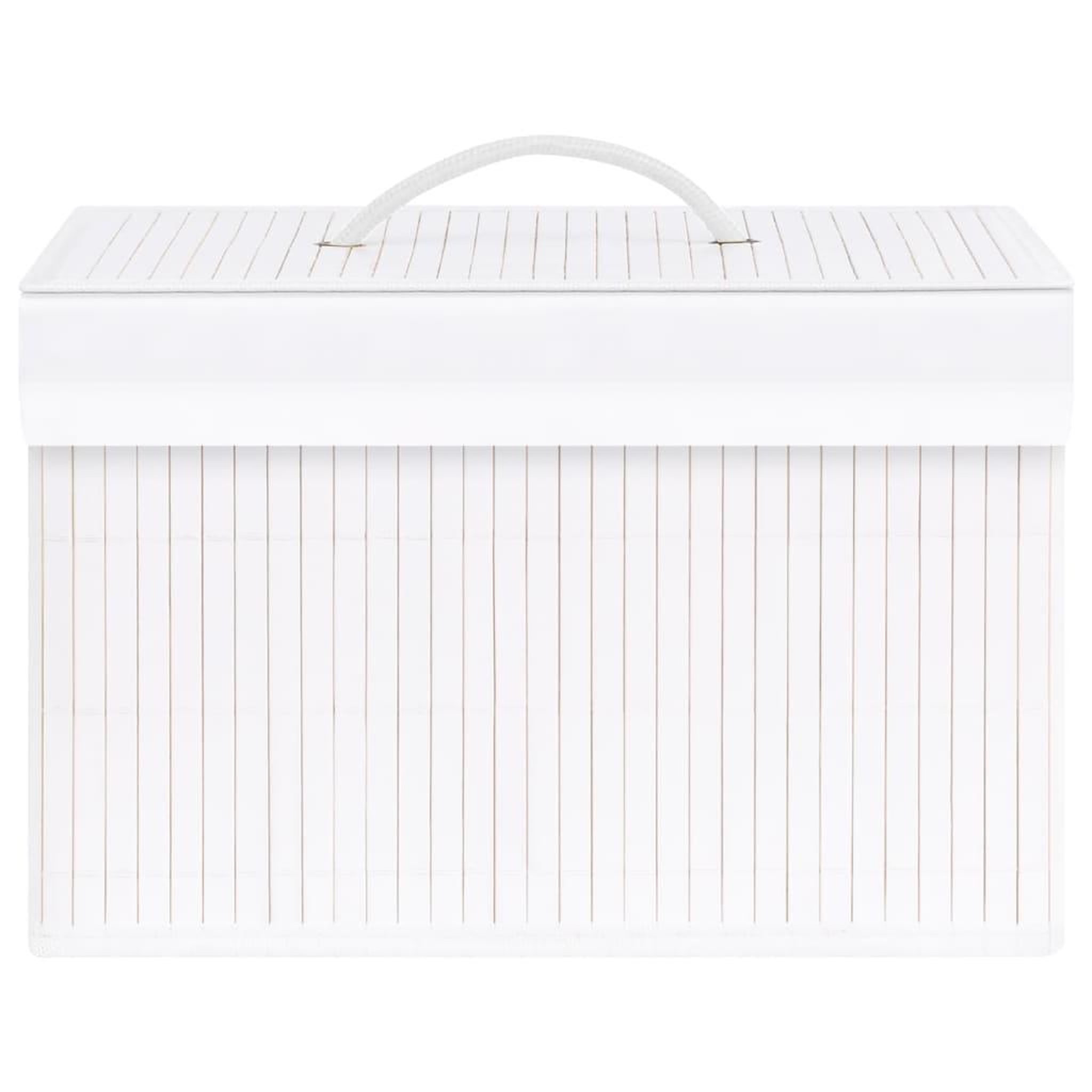 Voir la diapositive 4 : VIDAXL Boîtes de rangement en bambou 4 pcs Blanc