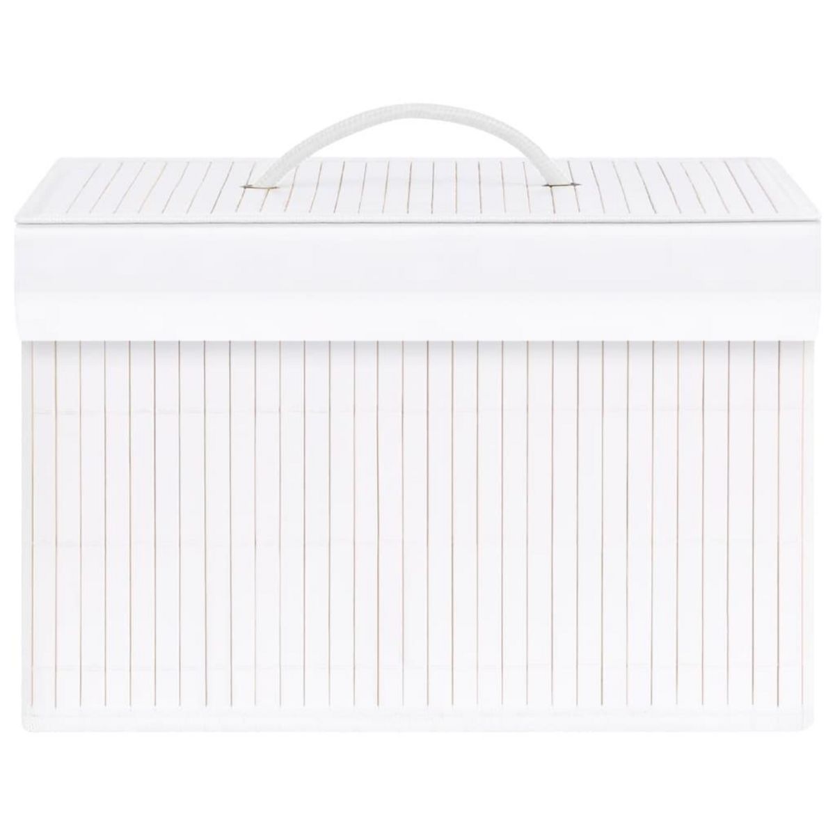 VIDAXL Boîtes de rangement en bambou 4 pcs Blanc