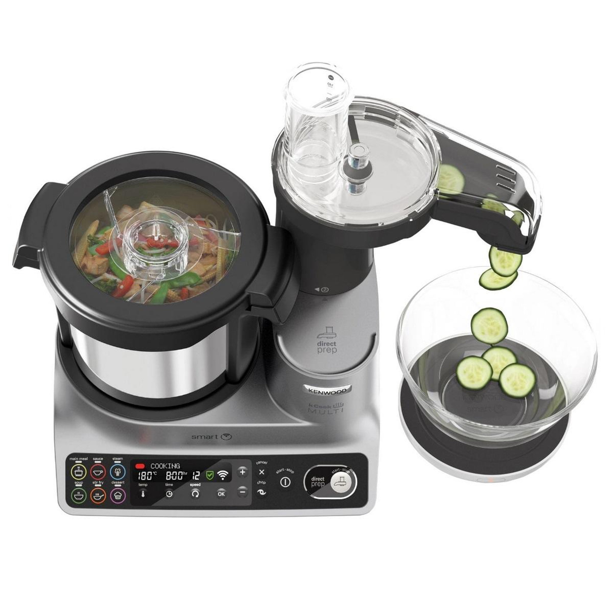 Voir la diapositive 6 : KENWOOD Robot cuiseur multifonctions 4,5l avec balance gris/noir - CCL455SI-1