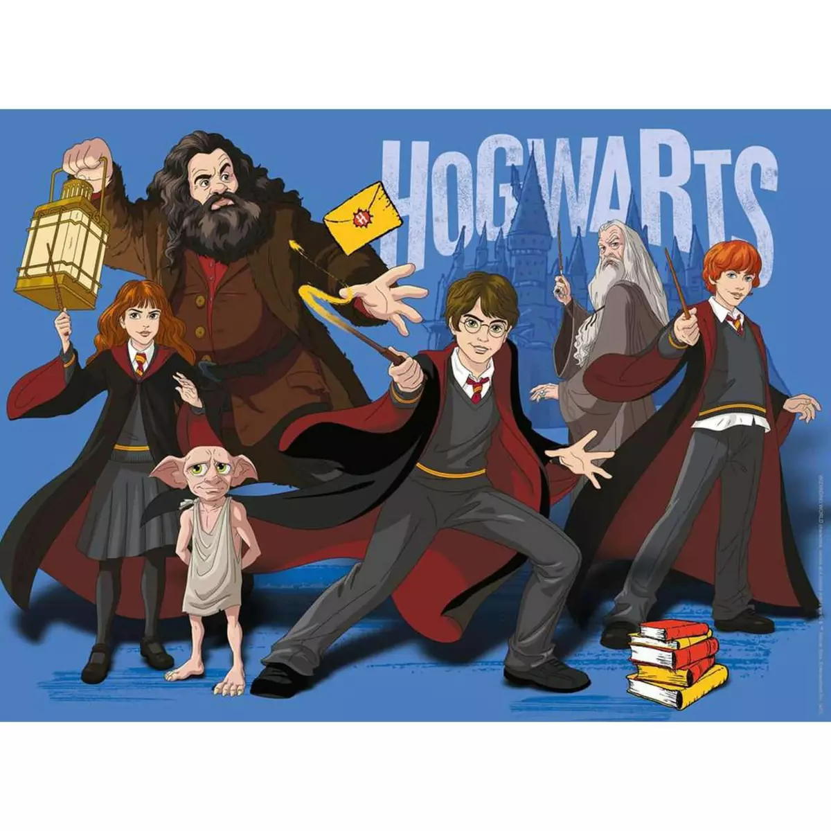 RAVENSBURGER Puzzle 300 pièces XXL :  Harry Potter à l'école de magie de Poudlard