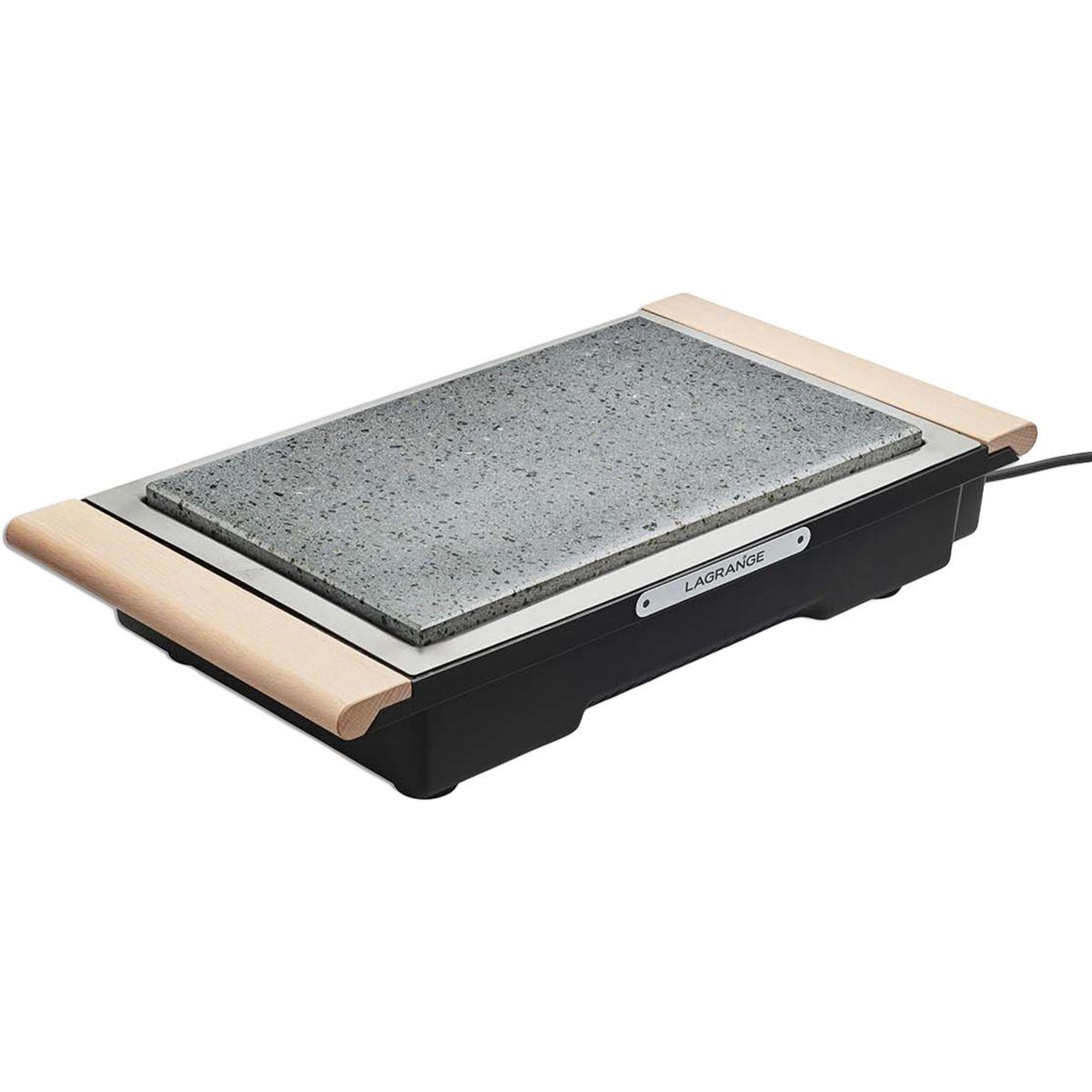 Voir la diapositive 2 : LAGRANGE Grille-viande Grill' Pierre Classic bois clair à poser, 37x23 cm