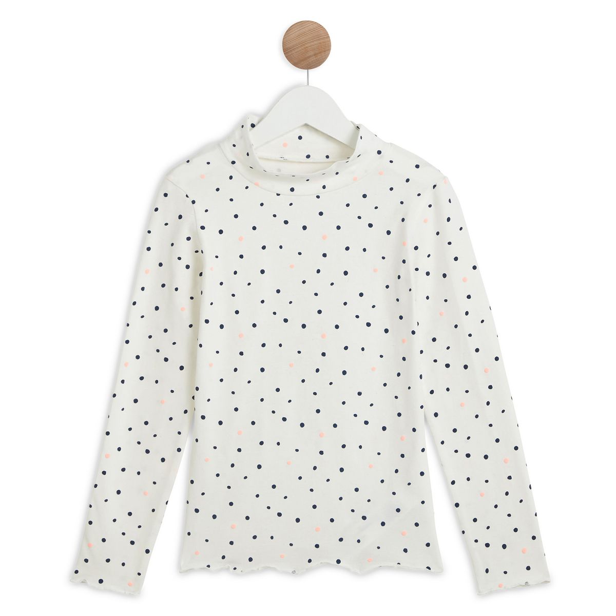 IN EXTENSO T-shirt manches longues à pois fille