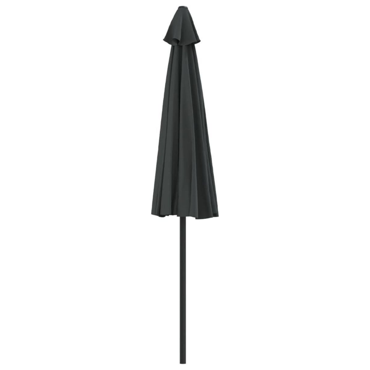 VIDAXL Parasol de balcon et mat en aluminium Anthracite 270x144cm Demi