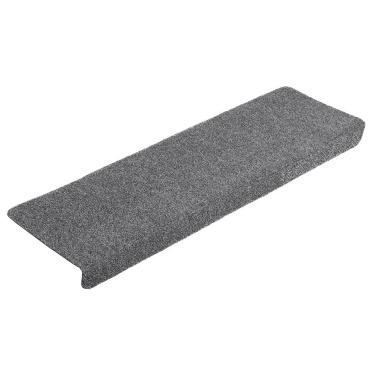 VIDAXL Tapis de marches d'escalier 10 pcs Gris 65x21x4 cm Aiguillete