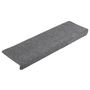 Voir la diapositive 3 : VIDAXL Tapis de marches d'escalier 10 pcs Gris 65x21x4 cm Aiguillete