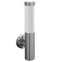 Voir la diapositive 2 : VIDAXL 2 appliques murales cylindriques en acier inoxydable