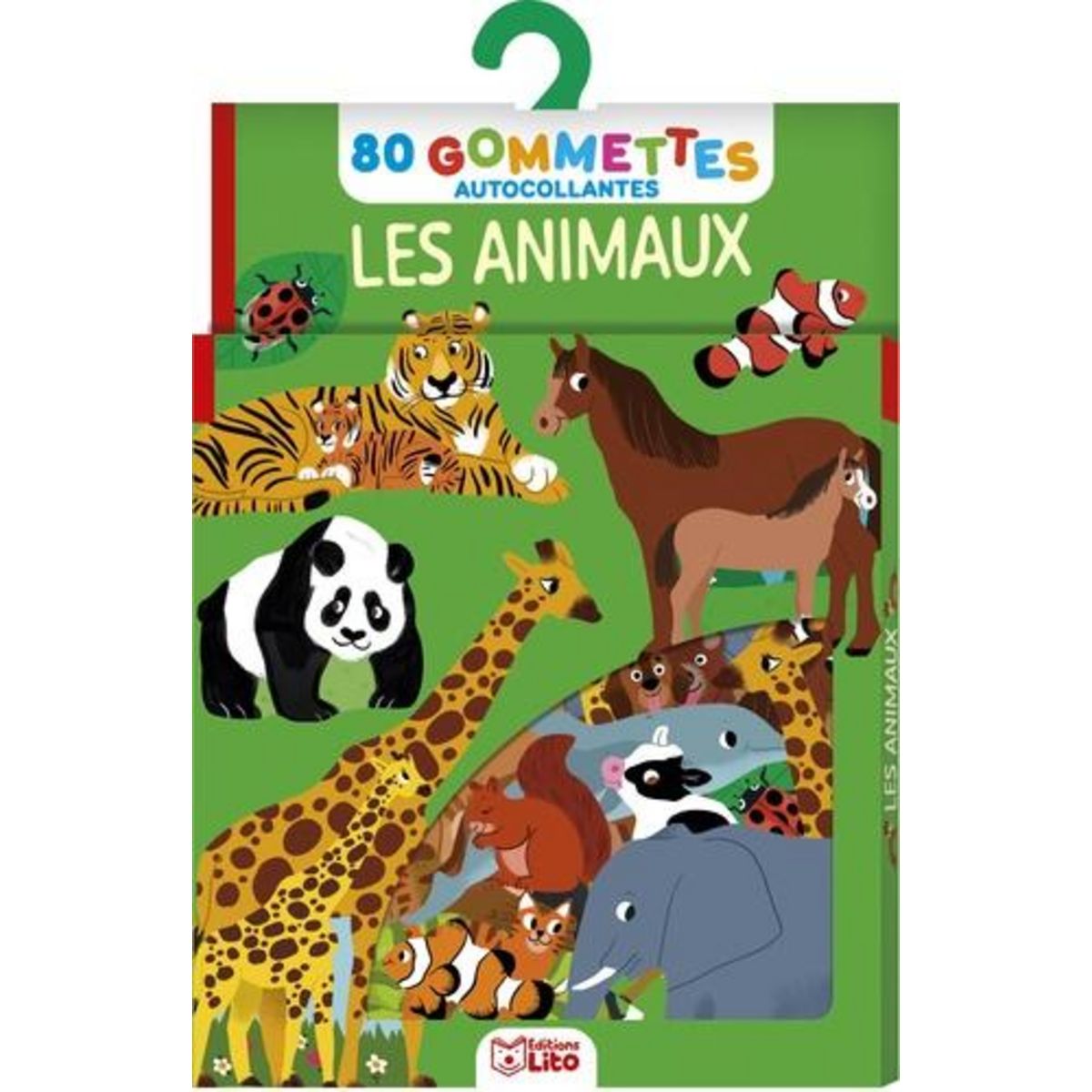 LES ANIMAUX. 80 GOMMETTES AUTOCOLLANTES, Espinosa Genie