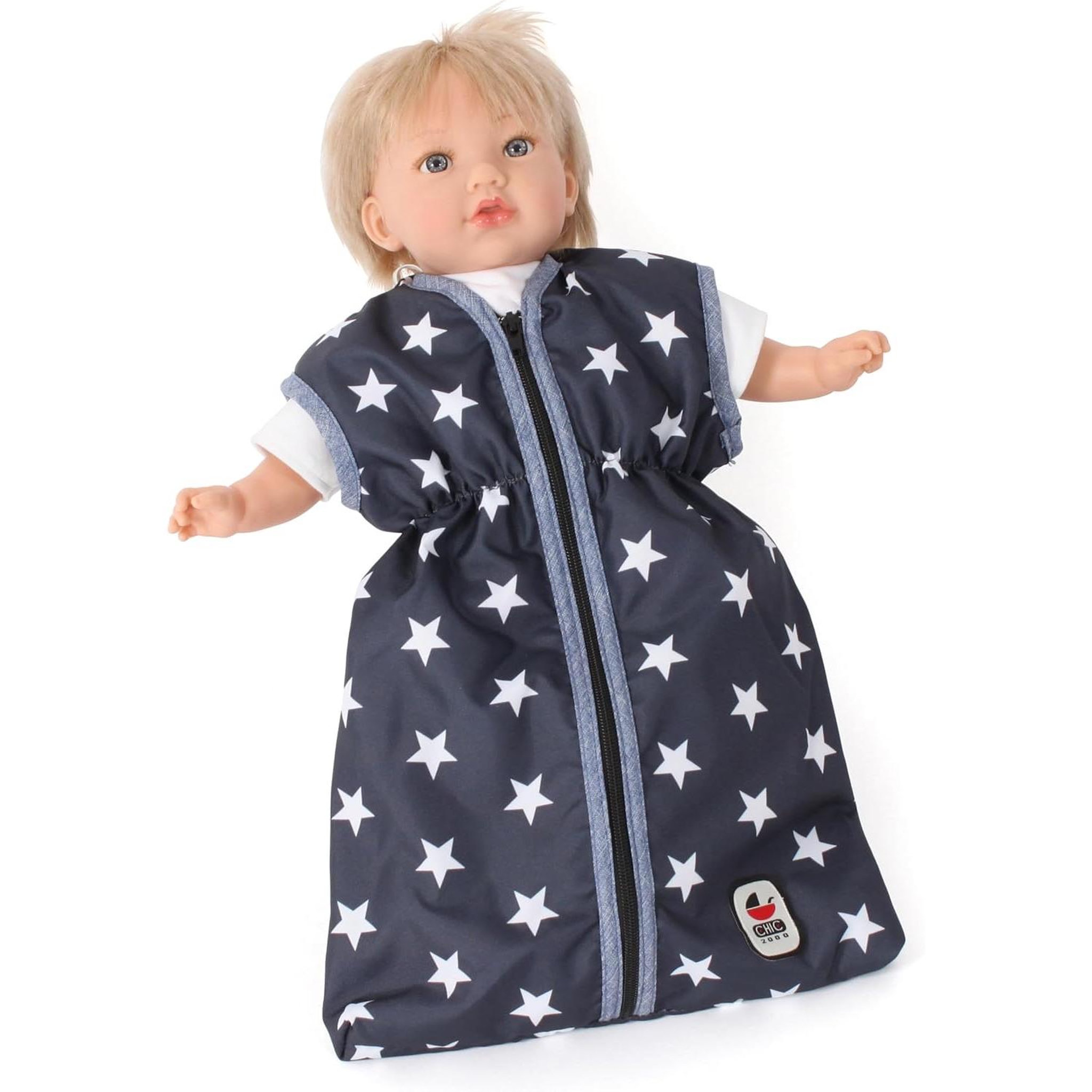 Voir la diapositive 2 : BAYER CHIC 2000 Gigoteuse pour poupées Bleu étoiles