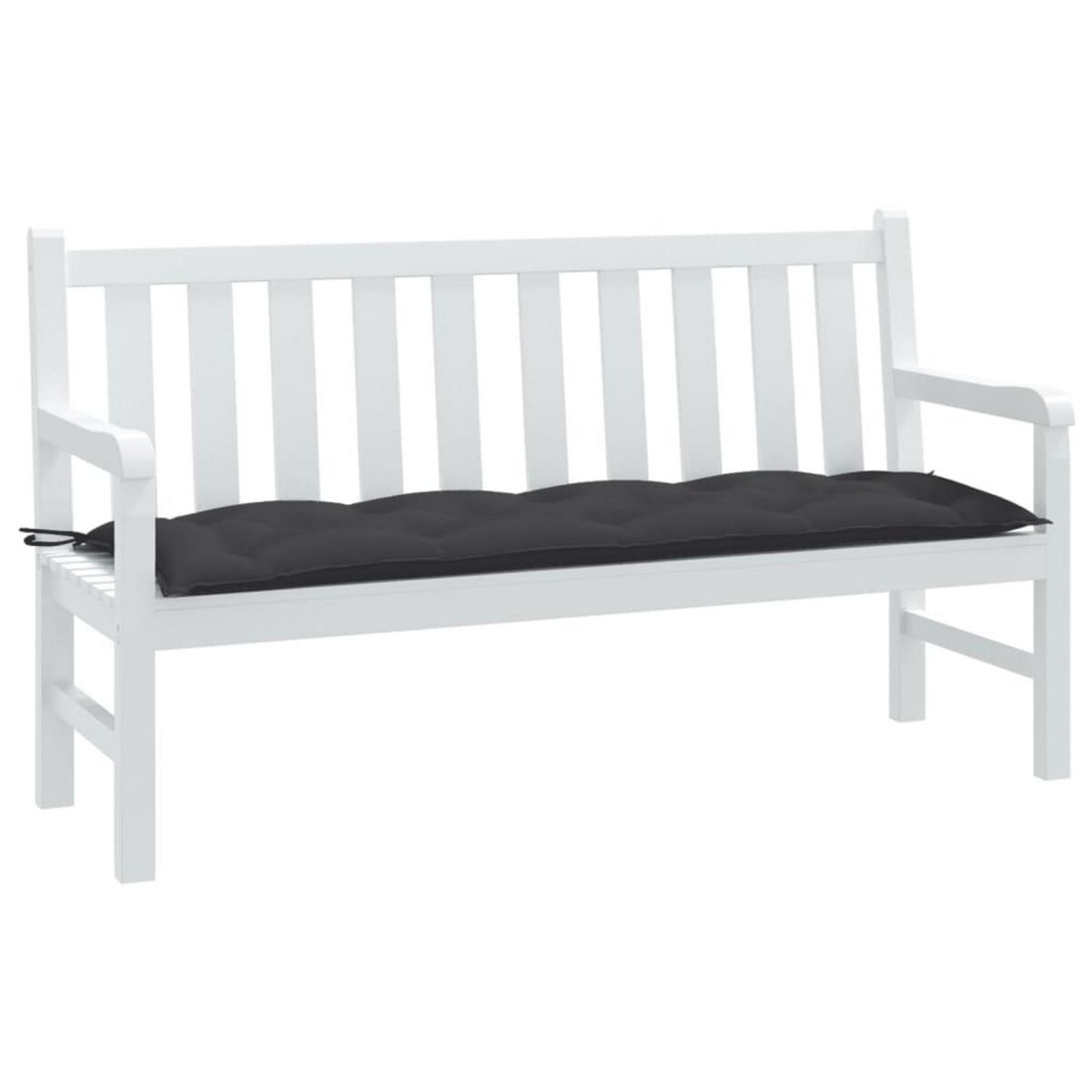 VIDAXL Coussin de banc de jardin anthracite melange 150x50x7 cm tissu