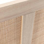 Voir la diapositive 5 : VS VENTA-STOCK Tête de lit Musa 145x65 cm couleur chêne, rotin naturel