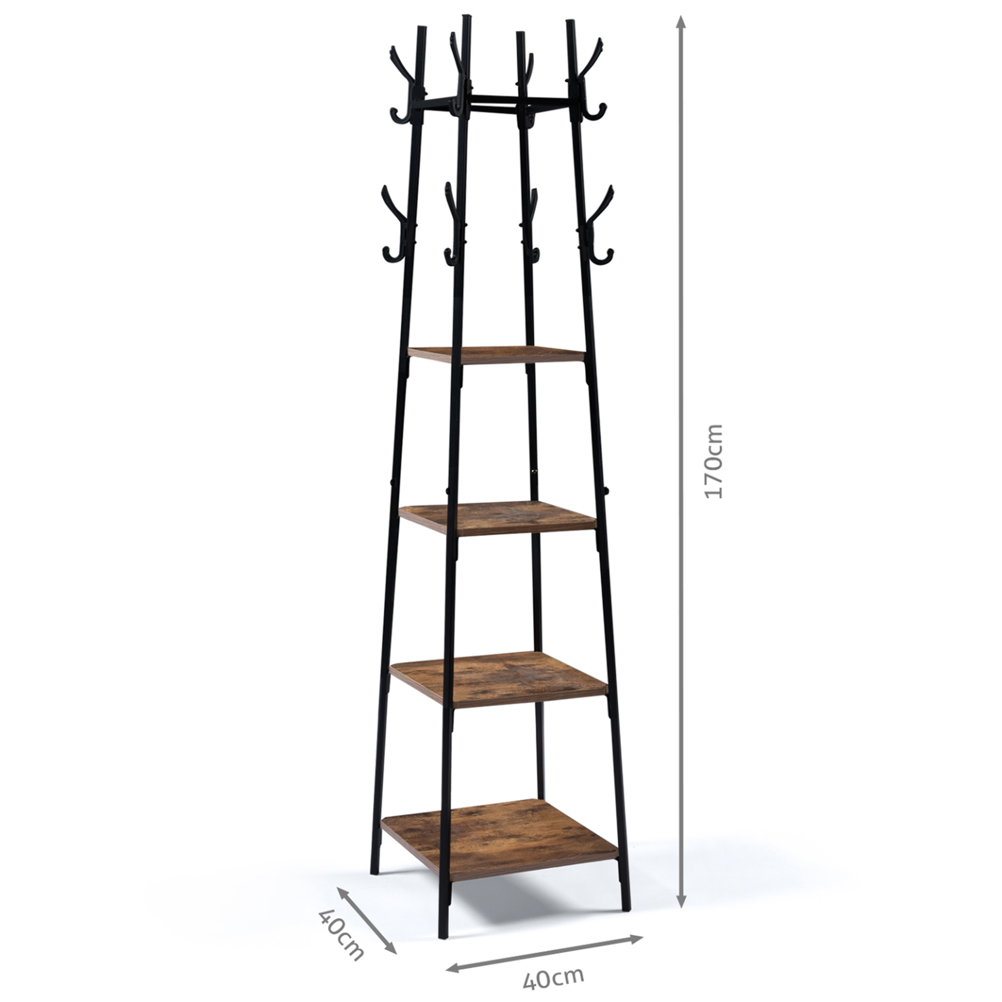 Voir la diapositive 4 : ID MARKET Porte-manteau TIANO design industriel