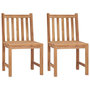 Voir la diapositive 3 : VIDAXL Chaises de jardin lot de 2 avec coussins Bois de teck massif