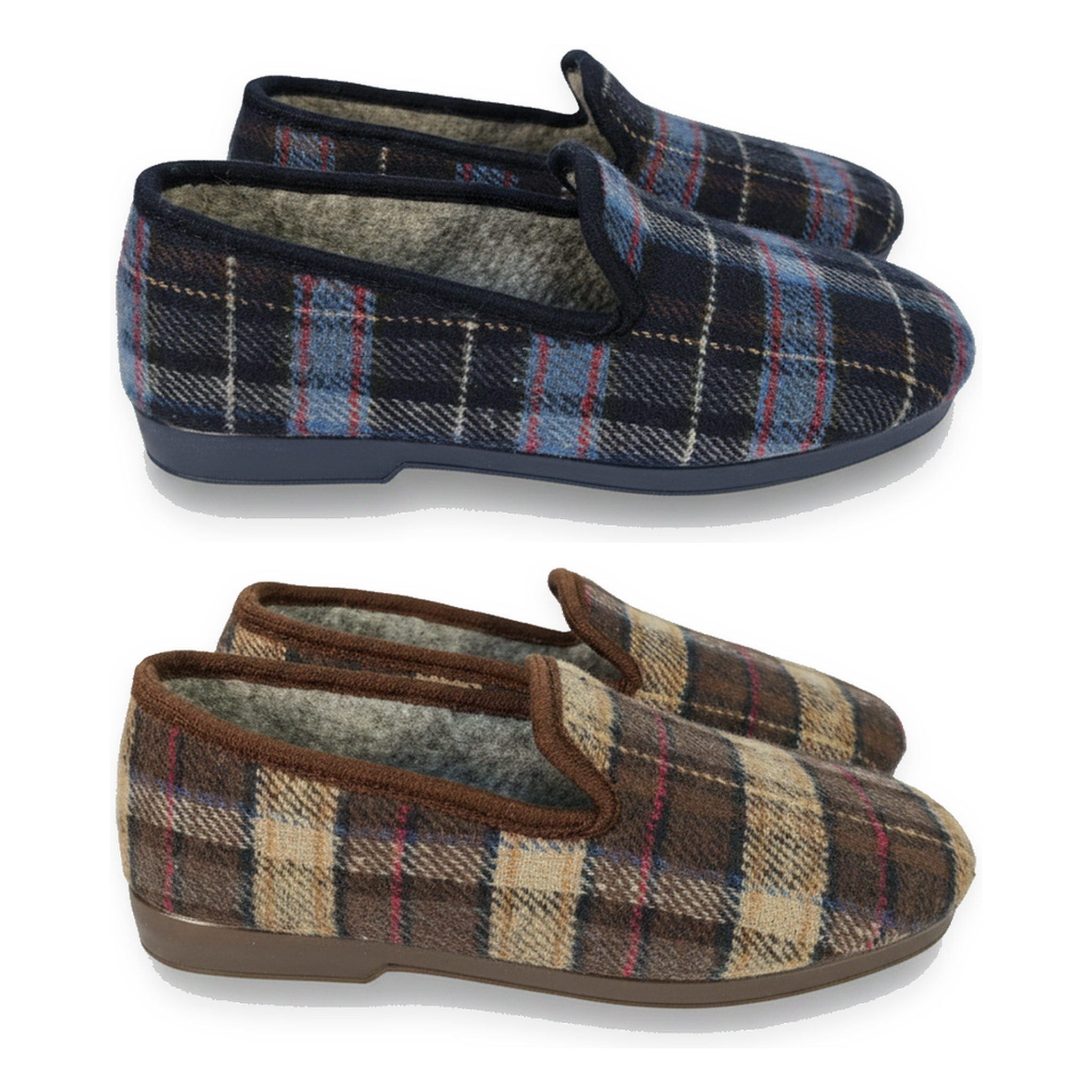 Voir la diapositive 3 : OZABI Ozabi pack de 2 paires pantoufles charentaises homme fabriquées en espagne
