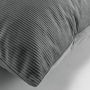 Voir la diapositive 2 : Paris Prix Coussin Déco en Velours  Casual  50x50cm Anthracite
