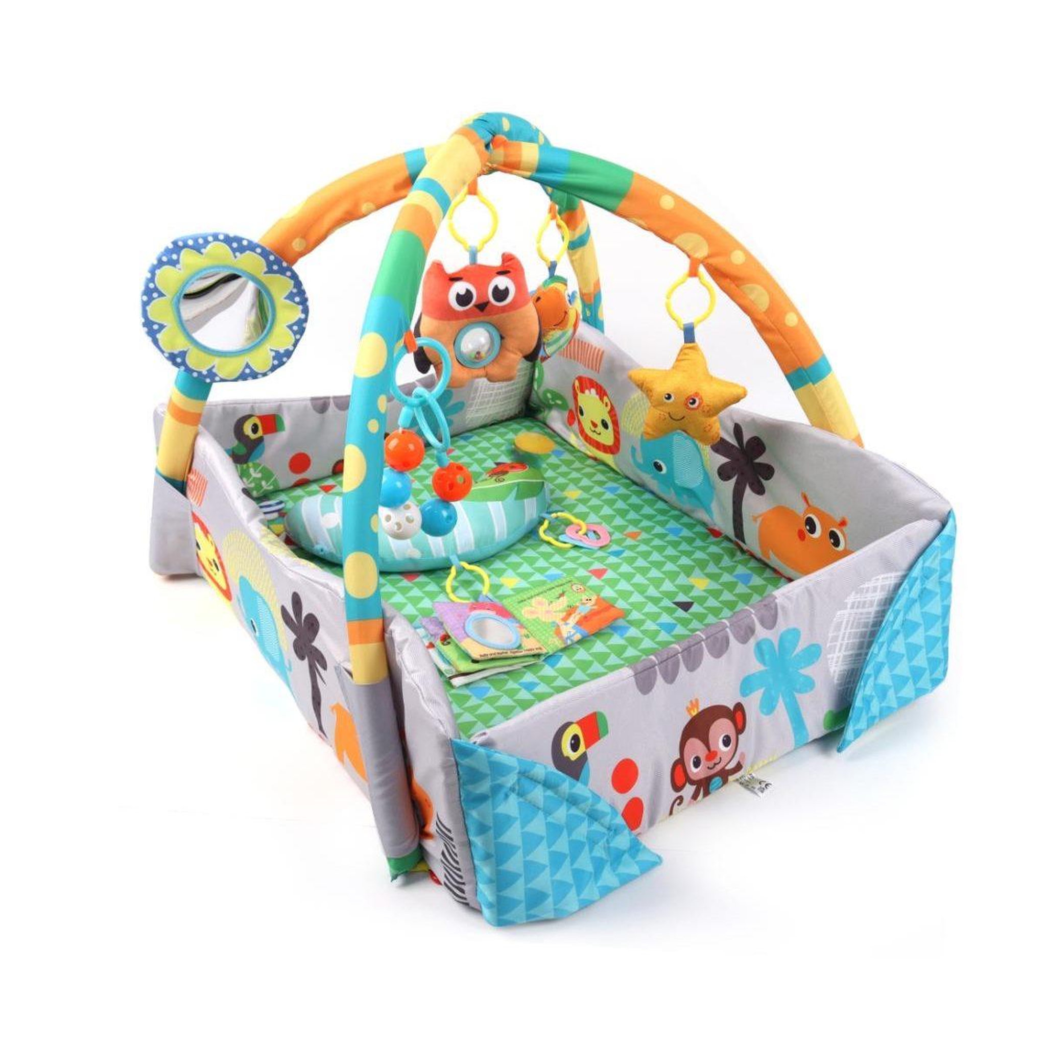 MILLY MALLY Tapis d'éveil tinymini 4 faces avec barrière