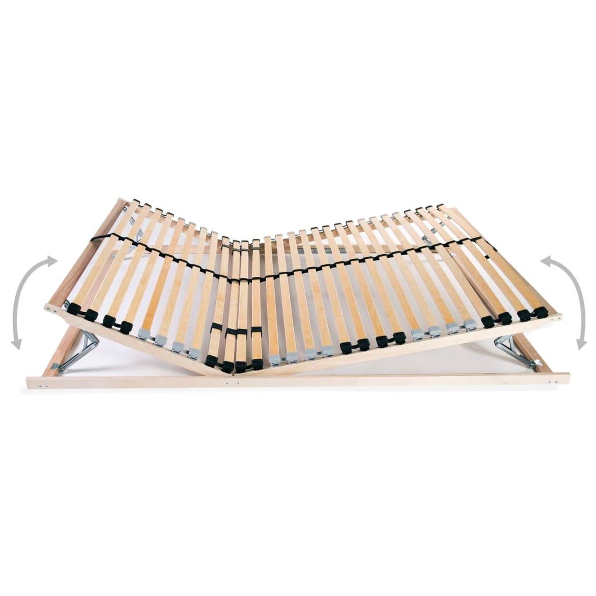 Voir la diapositive 2 : VIDAXL Sommier a lattes sans matelas avec 28 lattes 7 zones 120x200 cm