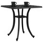 Voir la diapositive 4 : VIDAXL Table de jardin noir 53x53x53 cm aluminium coule