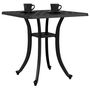 Voir la diapositive 4 : VIDAXL Table de jardin noir 53x53x53 cm aluminium coule